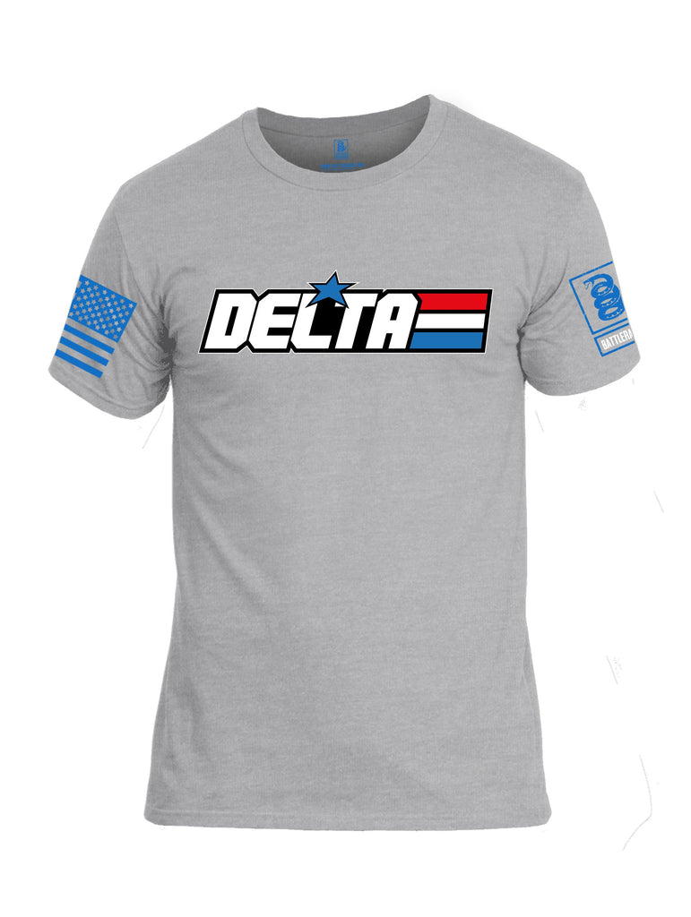 Battleraddle Delta Gi Joe Mid Blue Sleeves Men Cotton Crew Neck T-Shirt