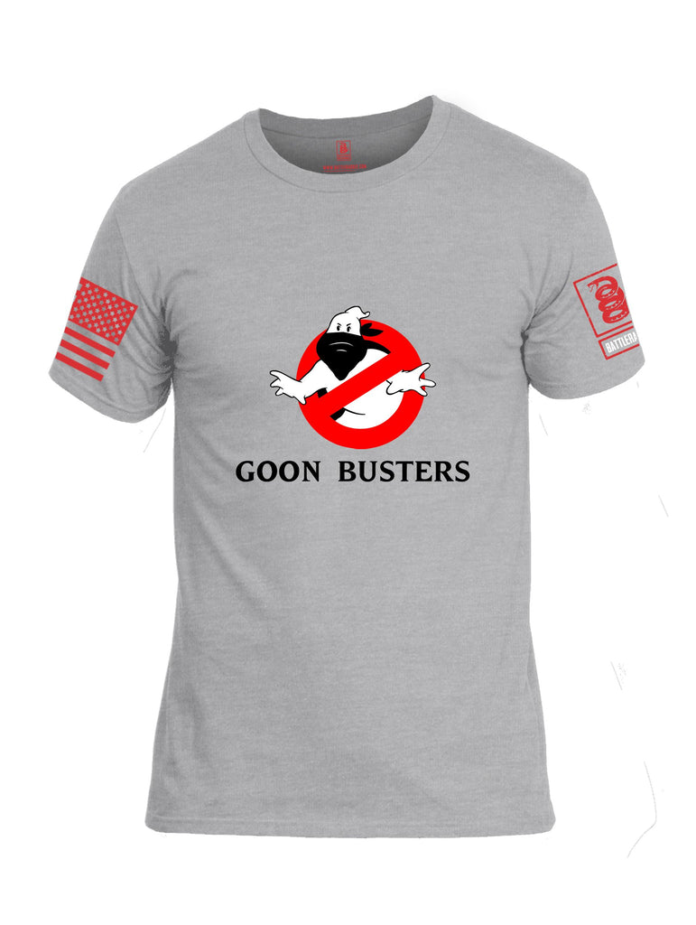 Battleraddle Goon Busters  Red Sleeves Men Cotton Crew Neck T-Shirt