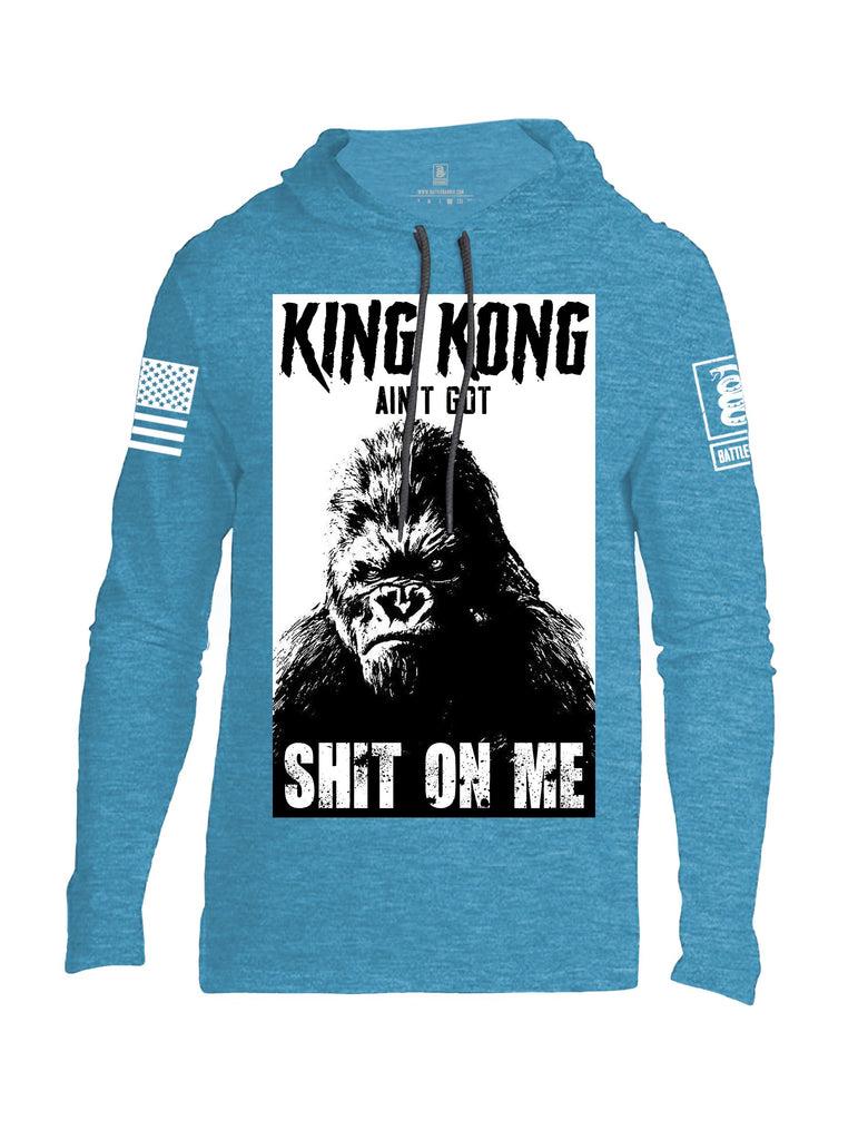 Battleraddle King Kong Ain'T Got Shit On Me White Sleeves Men Cotton Thin Cotton Lightweight Hoodie