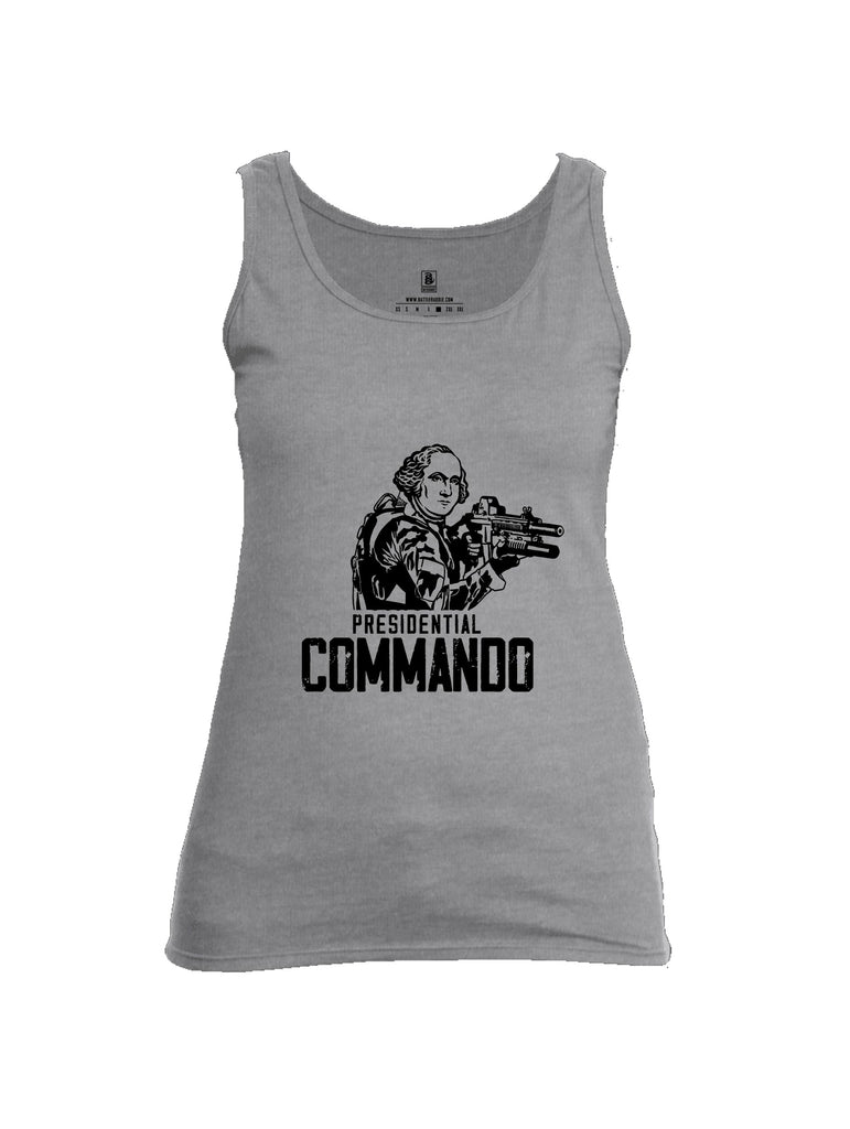 Battleraddle Presidential Commando Black Sleeves Women Cotton Cotton Tank Top