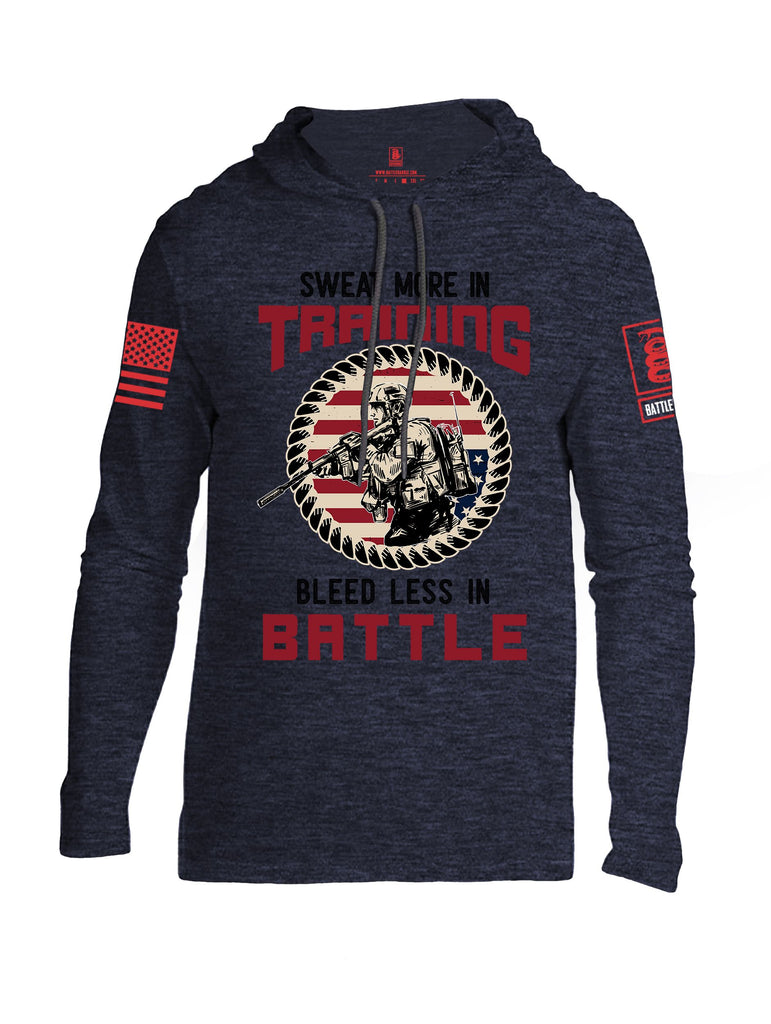 Battleraddle Sweat More In Training  Red Sleeves Men Cotton Thin Cotton Lightweight Hoodie