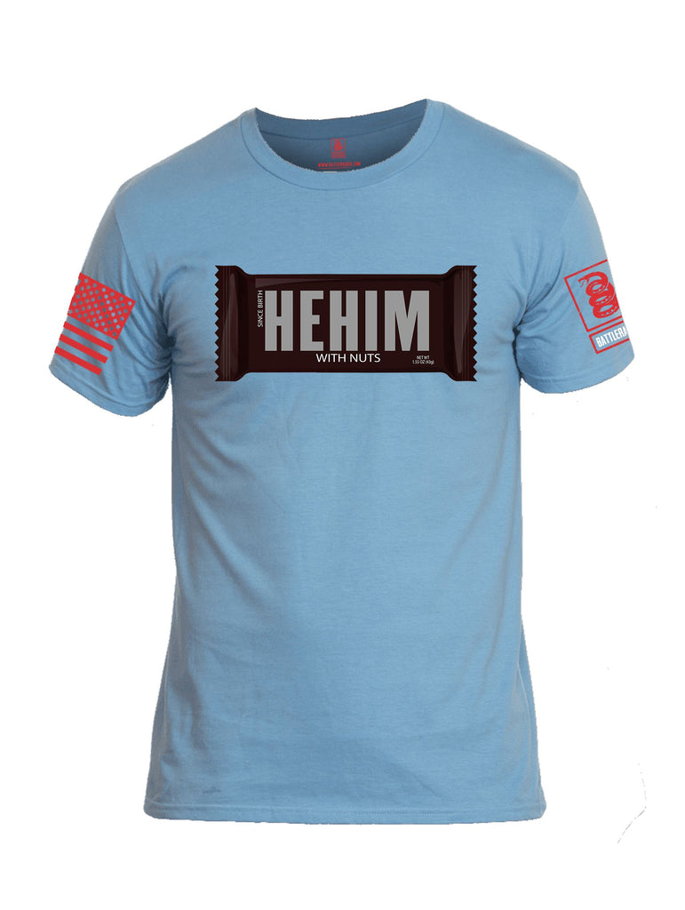 Battleraddle Hehim Choco Bar  Red Sleeves Men Cotton Crew Neck T-Shirt