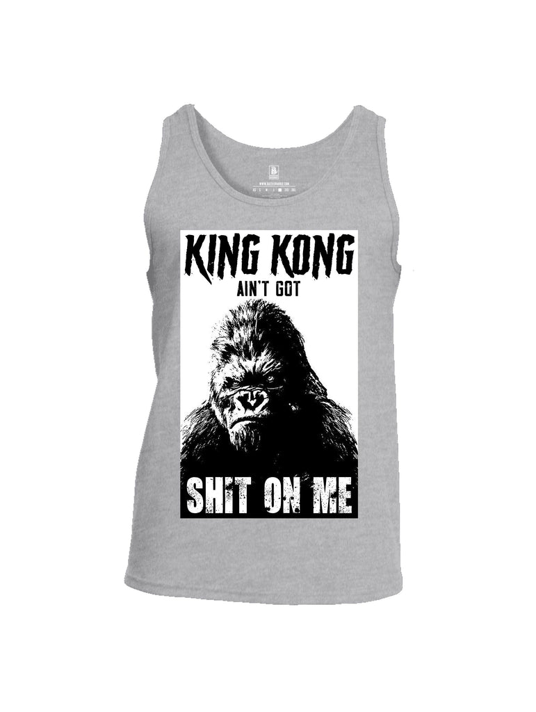 Battleraddle King Kong Ain'T Got Shit On Me White Sleeves Men Cotton Cotton Tank Top