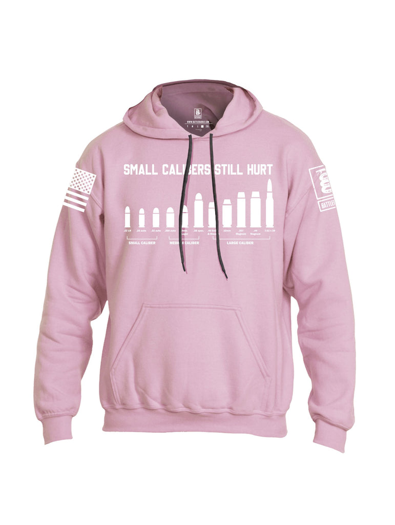 Battleraddle Small Calibers Still Hurt White Sleeves Uni Cotton Blended Hoodie With Pockets