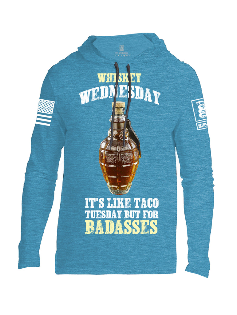 Battleraddle Whiskey Wednesday Is Like Taco Tuesday But For Badasses {sleeve_color} Sleeves Men Cotton Thin Cotton Lightweight Hoodie