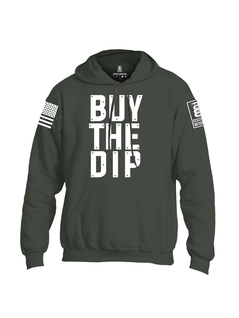 Battleraddle Buy The Dip White Sleeves Uni Cotton Blended Hoodie With Pockets