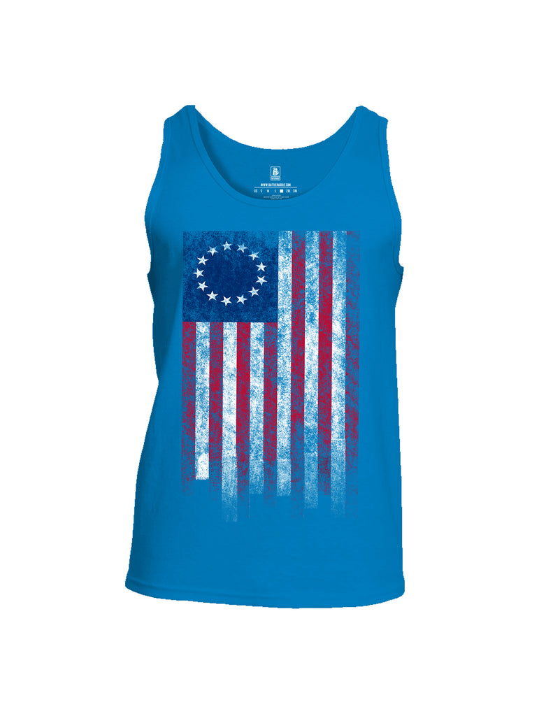 Battleraddle Thirteen Colonies Flag Men Cotton Cotton Tank Top