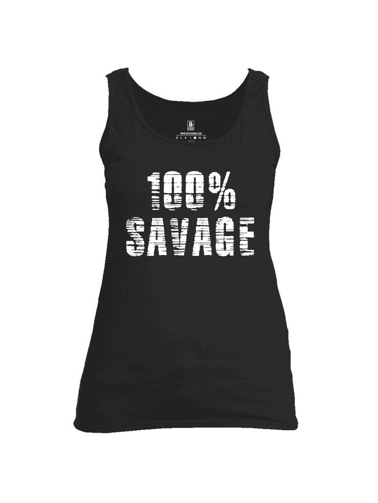 Battleraddle 100% Savage Womens Cotton Tank Top