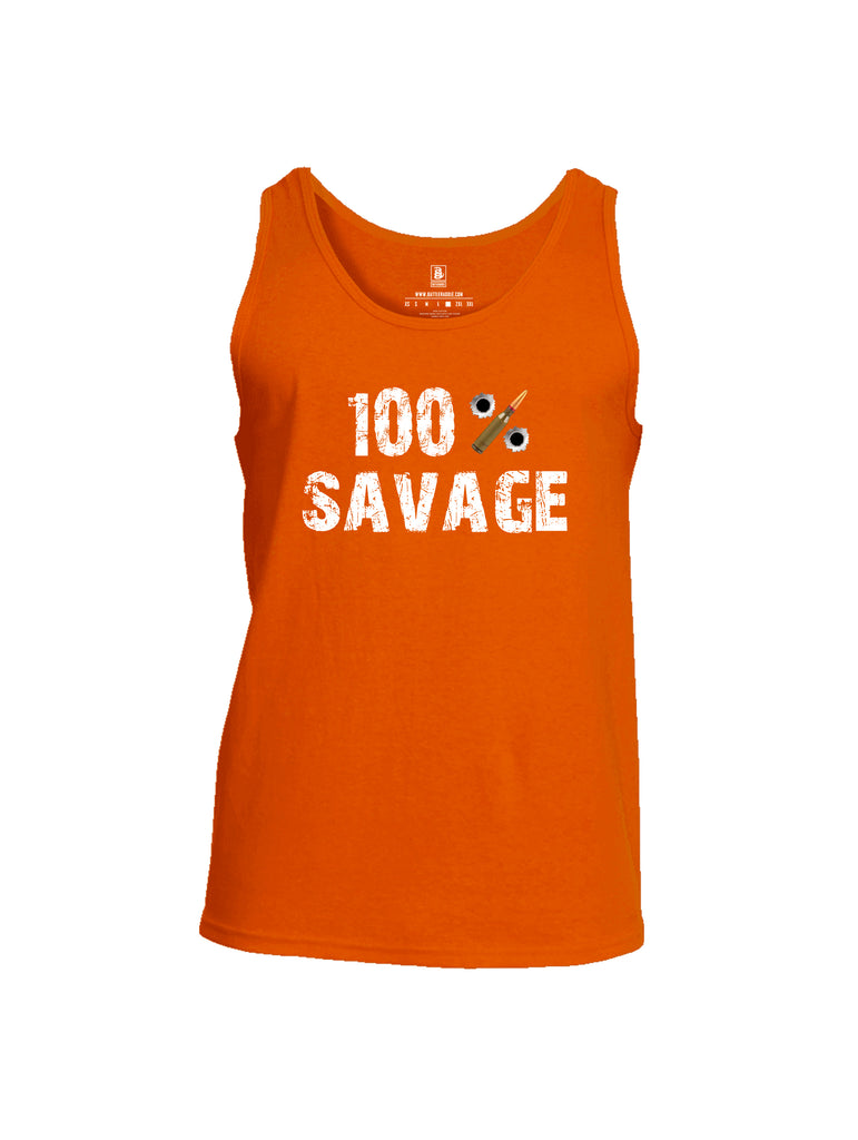 Battleraddle 100% Savage Mens Cotton Tank Top - Battleraddle® LLC
