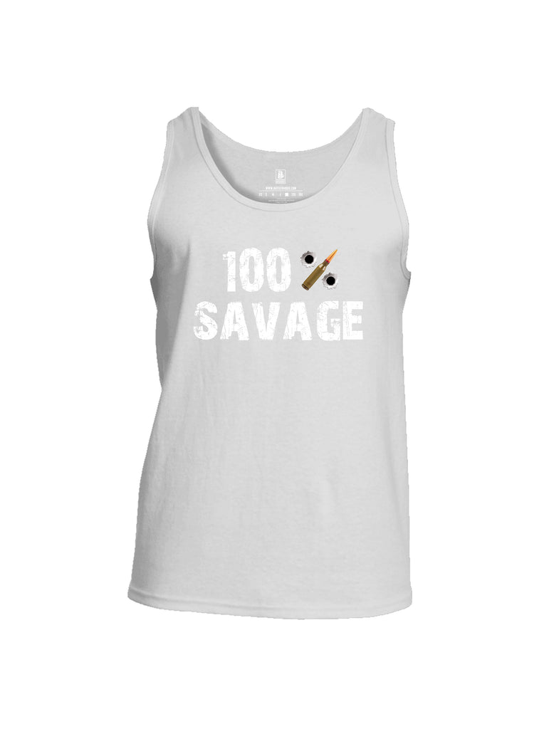 Battleraddle 100% Savage Mens Cotton Tank Top - Battleraddle® LLC