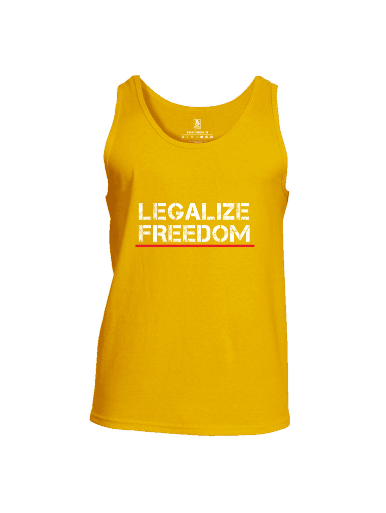 Battleraddle Legalize Freedom Men Cotton Cotton Tank Top