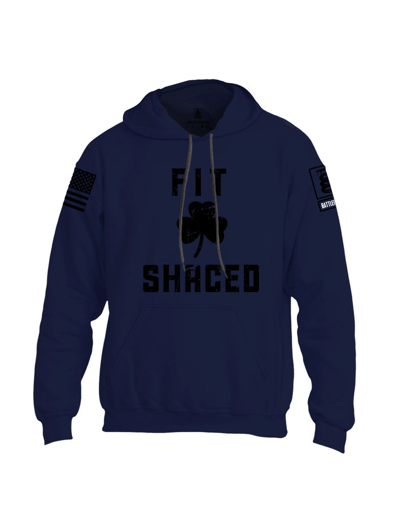 Battleraddle Fit Shaced Black Sleeves Uni Cotton Blended Hoodie With Pockets