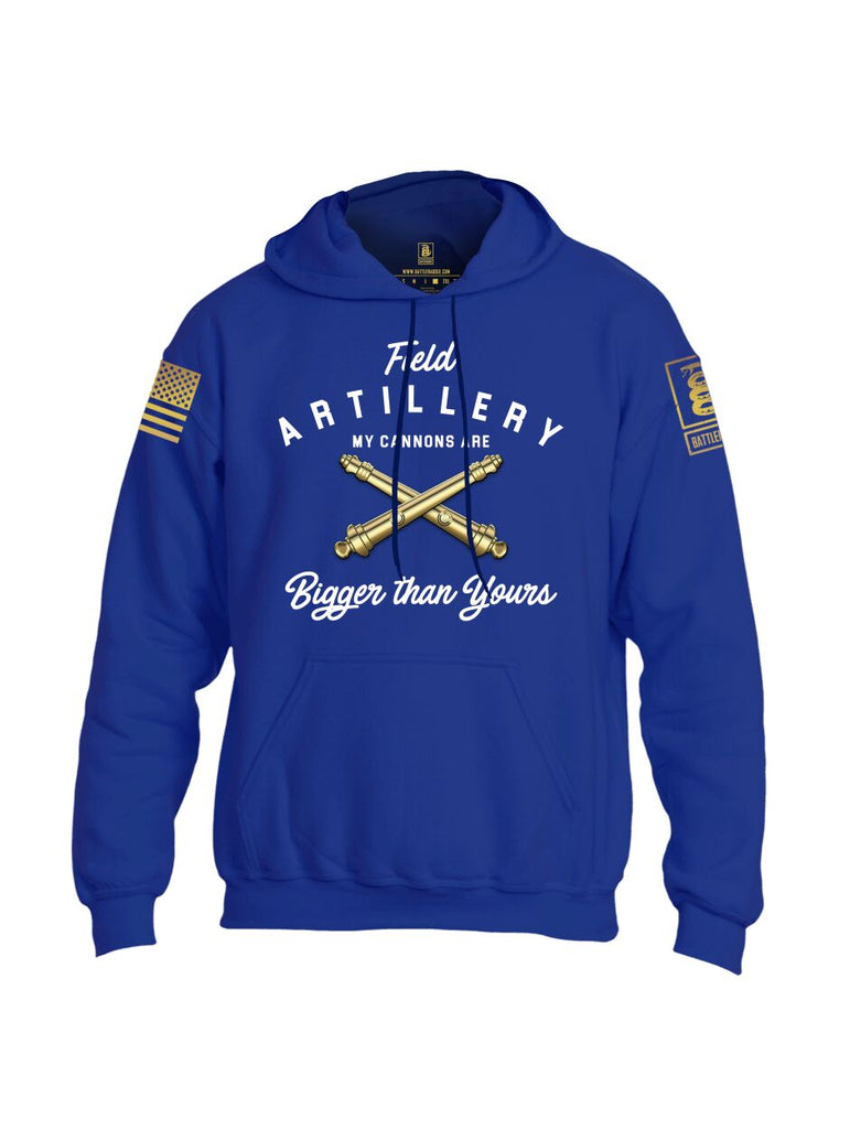 Battleraddle Field Artillery My Cannons Are Bigger Than Yours Brass Sleeve Print Mens Blended Hoodie With Pockets