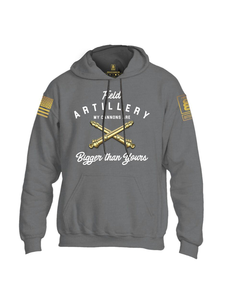 Battleraddle Field Artillery My Cannons Are Bigger Than Yours Brass Sleeve Print Mens Blended Hoodie With Pockets