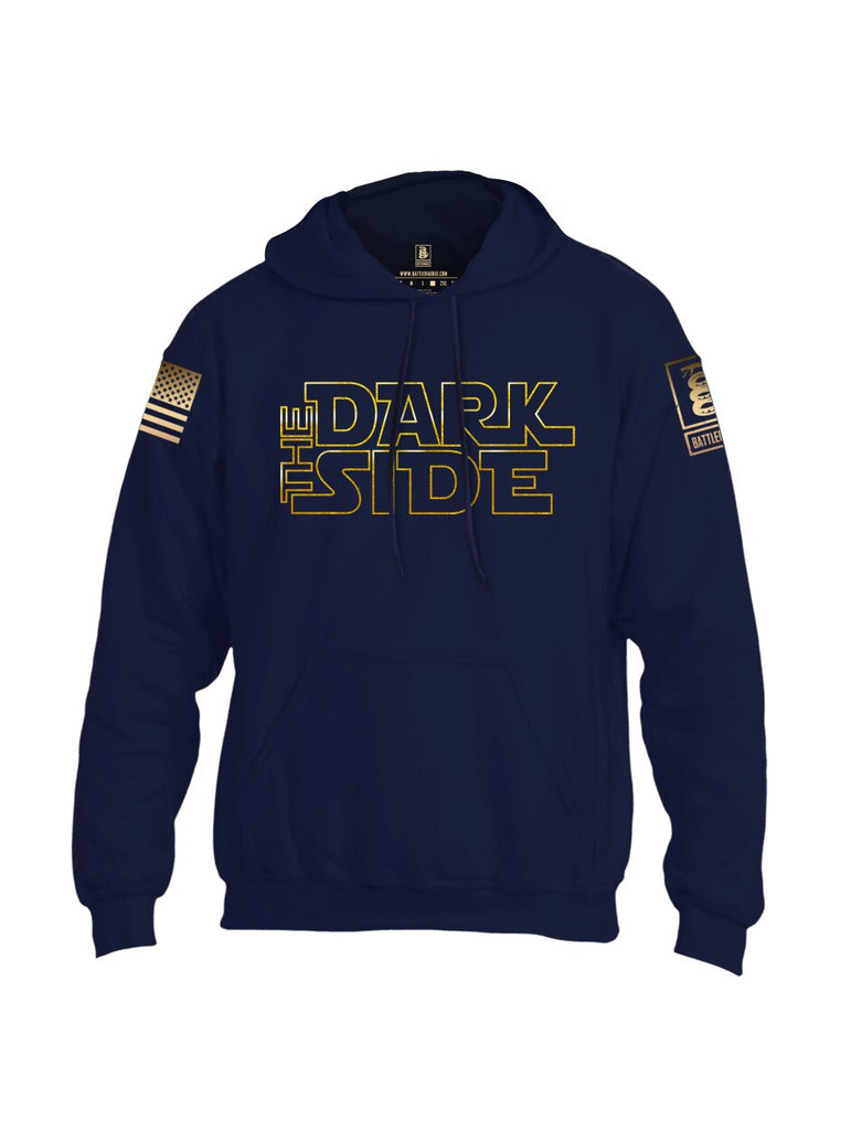 Battleraddle The Dark Side Brass Sleeve Print Mens Blended Hoodie With Pockets