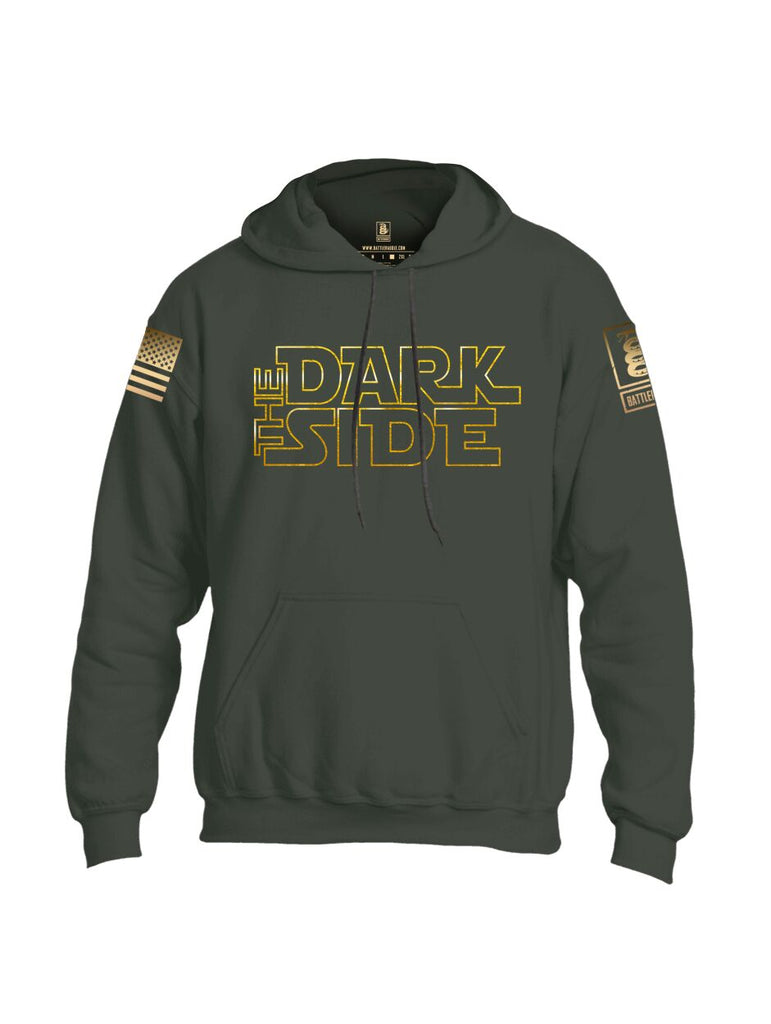 Battleraddle The Dark Side Brass Sleeve Print Mens Blended Hoodie With Pockets