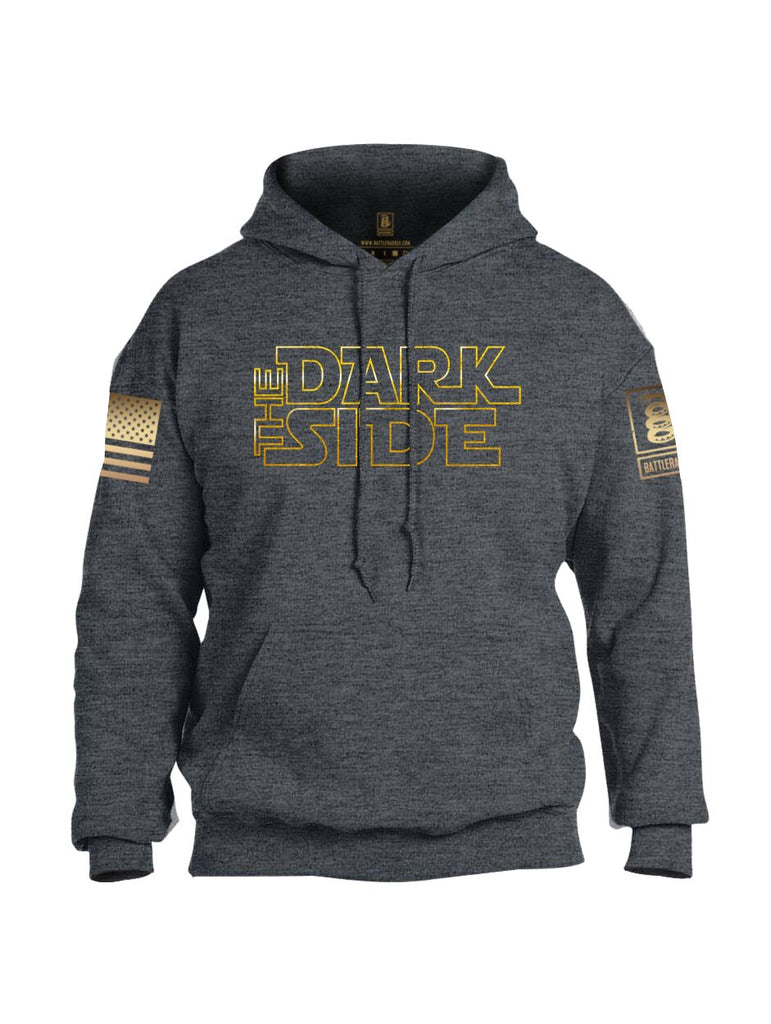 Battleraddle The Dark Side Brass Sleeve Print Mens Blended Hoodie With Pockets