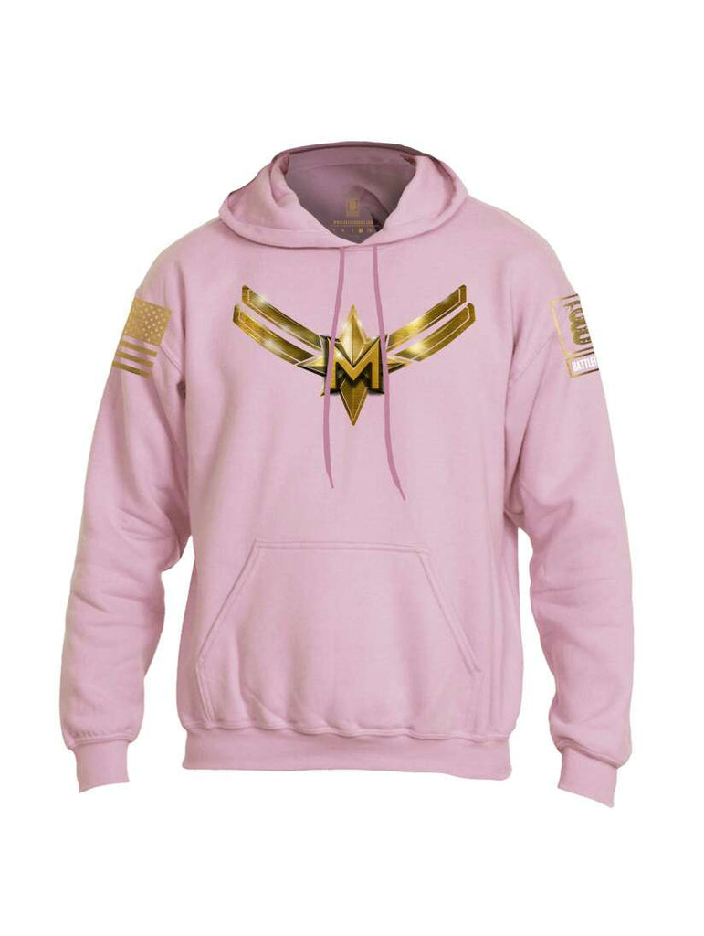 Battleraddle Captain M Brass Sleeve Print Mens Blended Hoodie With Pockets