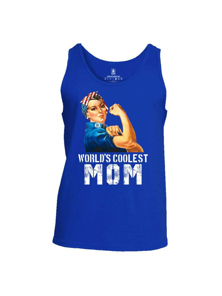 Battleraddle World's Coolest Mom Mens Cotton Tank Top