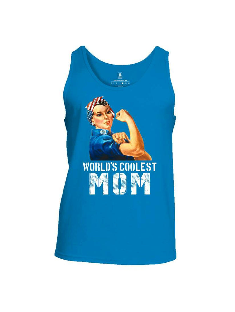 Battleraddle World's Coolest Mom Mens Cotton Tank Top