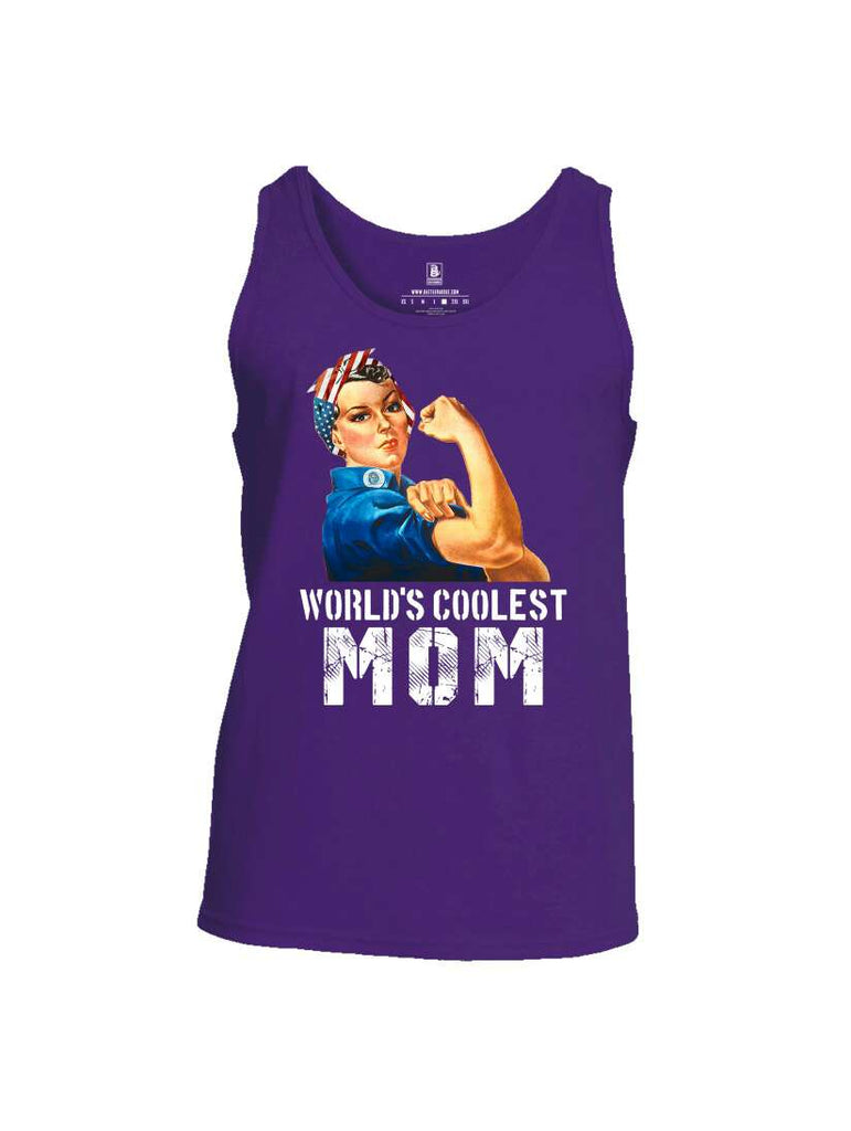 Battleraddle World's Coolest Mom Mens Cotton Tank Top