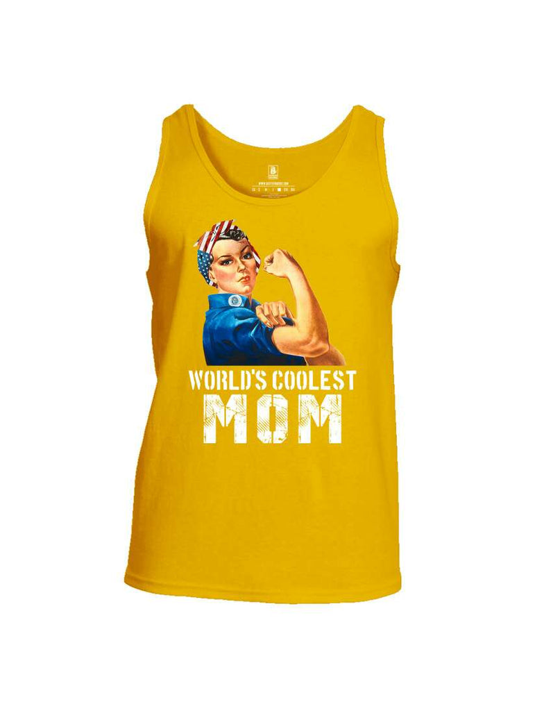 Battleraddle World's Coolest Mom Mens Cotton Tank Top