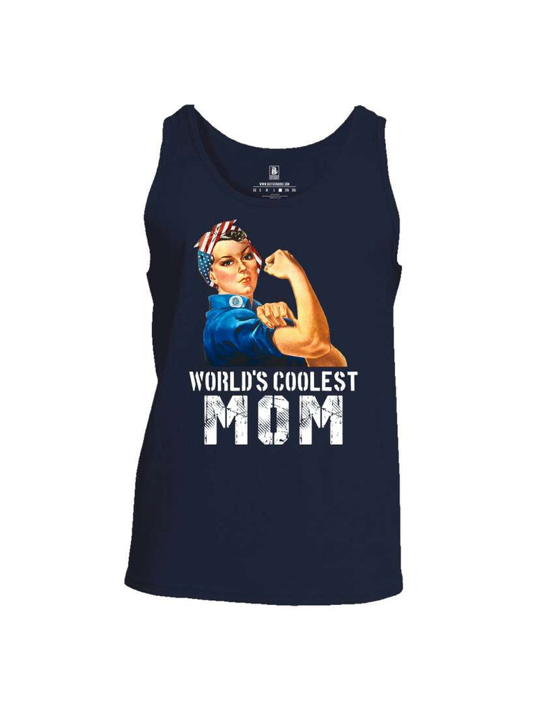 Battleraddle World's Coolest Mom Mens Cotton Tank Top