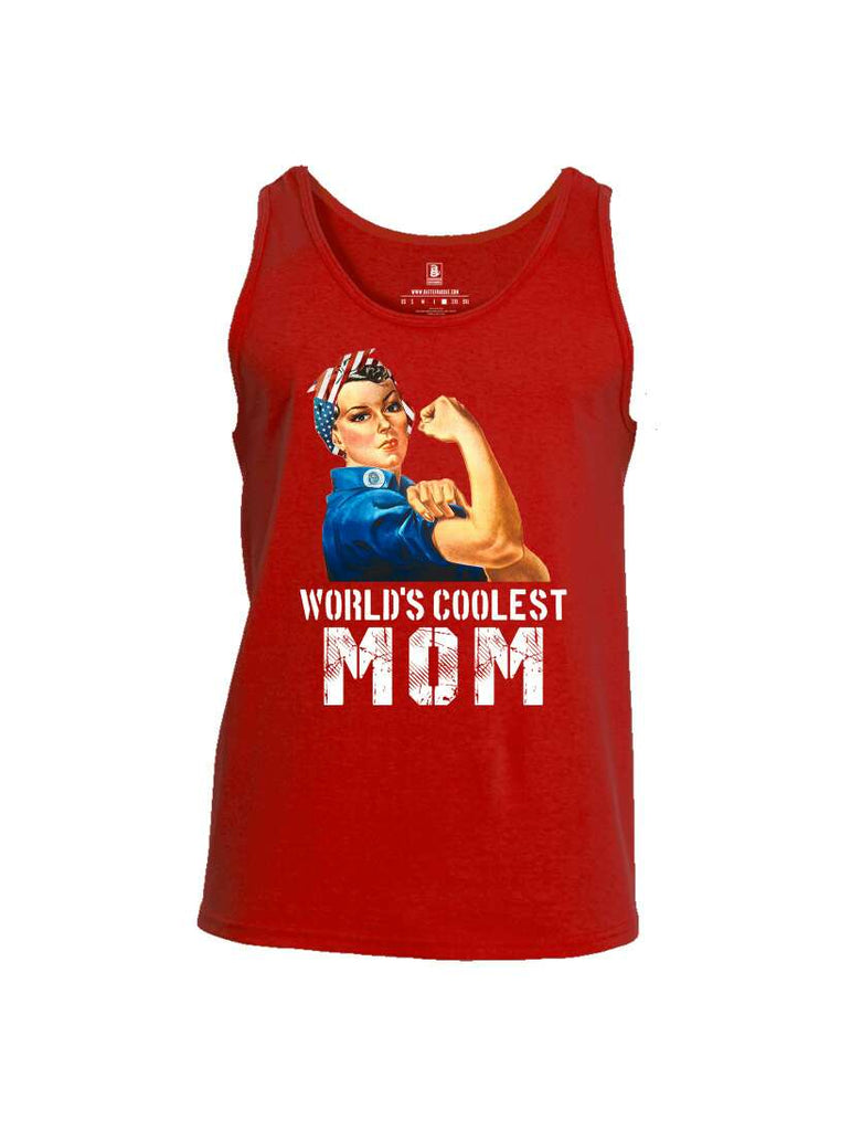 Battleraddle World's Coolest Mom Mens Cotton Tank Top