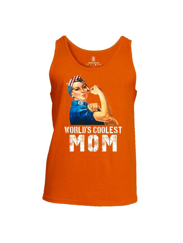 Battleraddle World's Coolest Mom Mens Cotton Tank Top