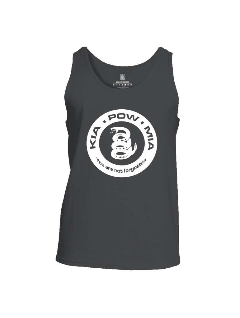 Battleraddle KIA POW MIA You Are Not Forgotten Mens Cotton Tank Top