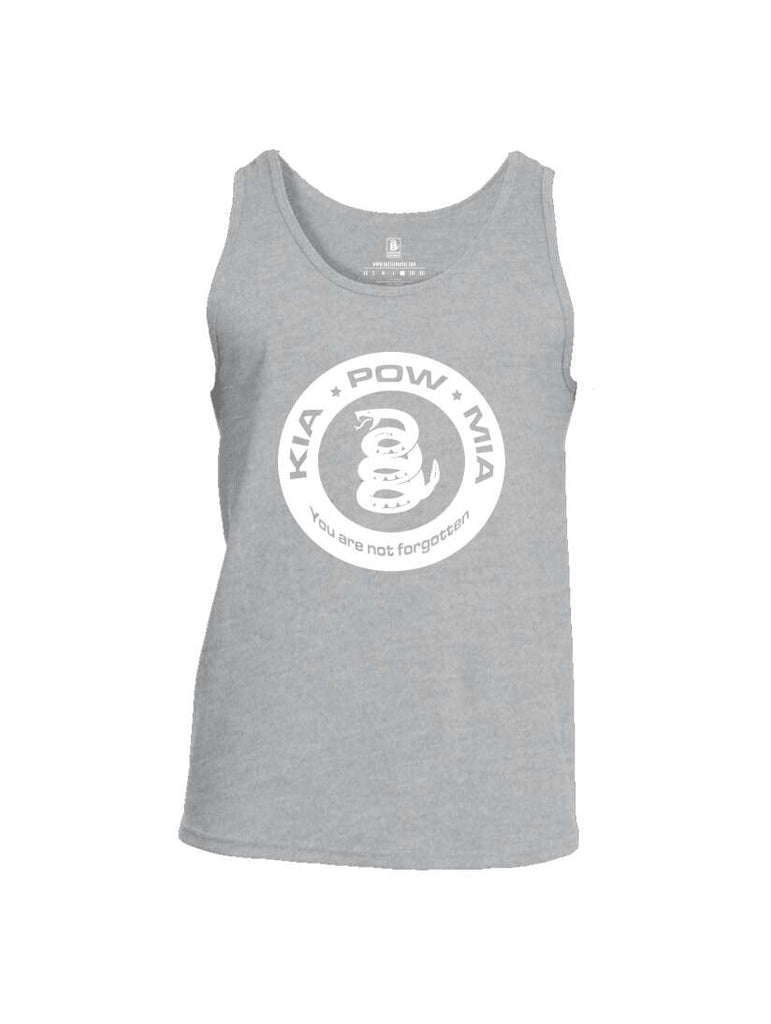 Battleraddle KIA POW MIA You Are Not Forgotten Mens Cotton Tank Top