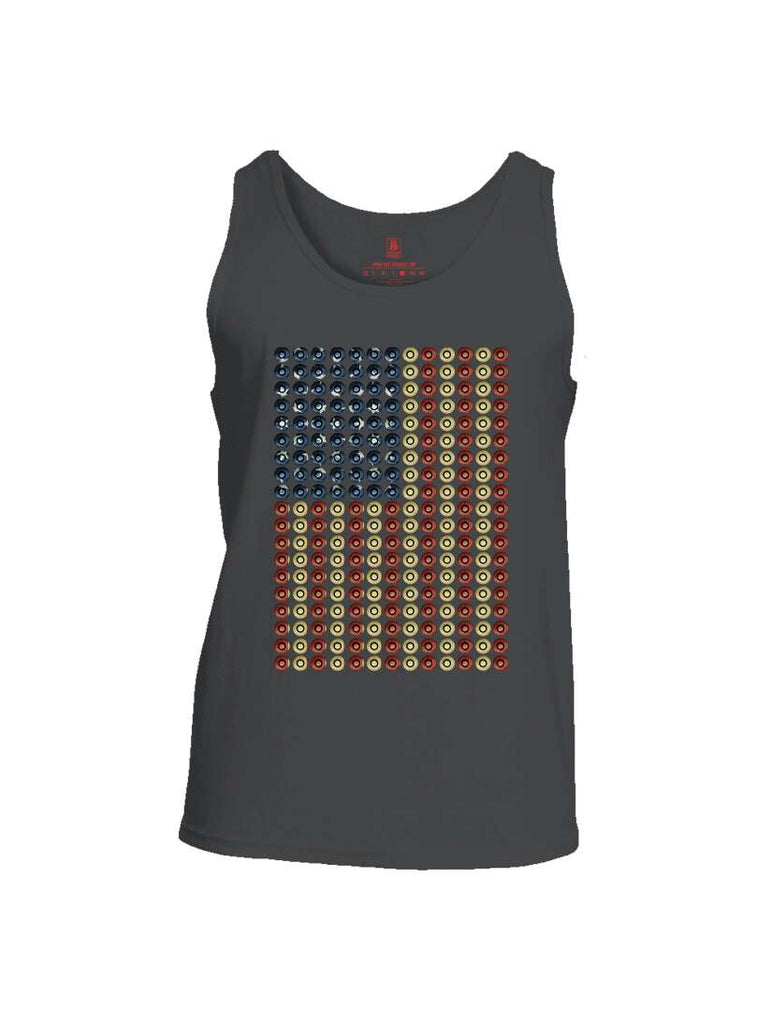 Battleraddle Bullet Casing USA Flag Mens Cotton Tank Top