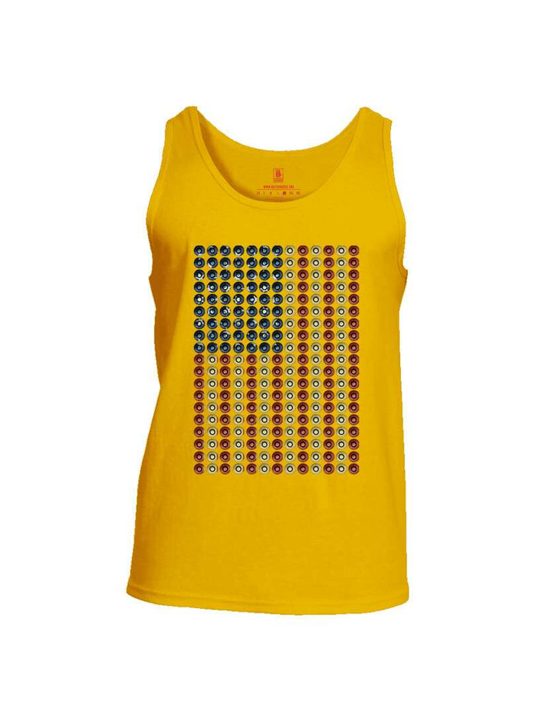 Battleraddle Bullet Casing USA Flag Mens Cotton Tank Top