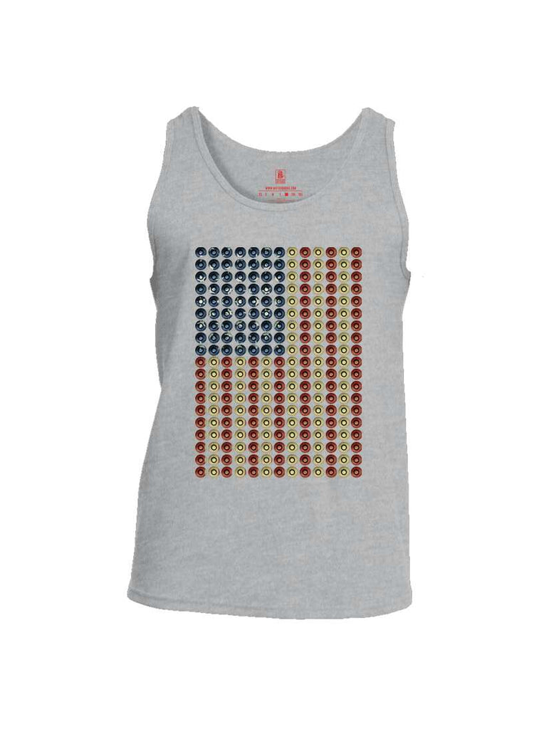 Battleraddle Bullet Casing USA Flag Mens Cotton Tank Top