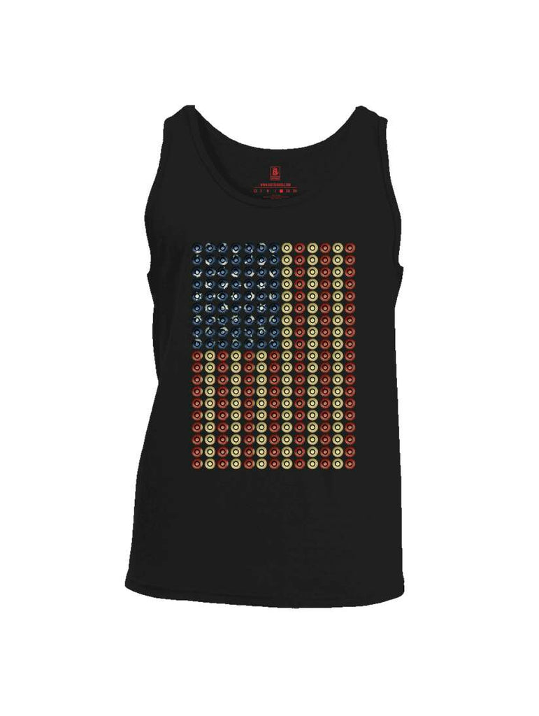 Battleraddle Bullet Casing USA Flag Mens Cotton Tank Top