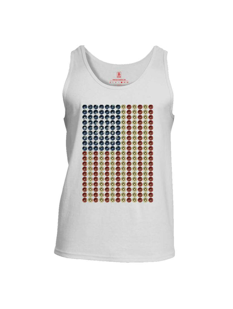 Battleraddle Bullet Casing USA Flag Mens Cotton Tank Top