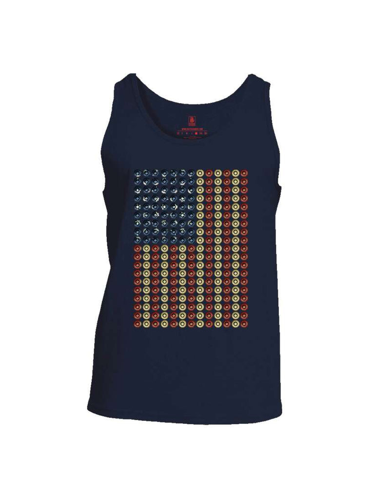 Battleraddle Bullet Casing USA Flag Mens Cotton Tank Top