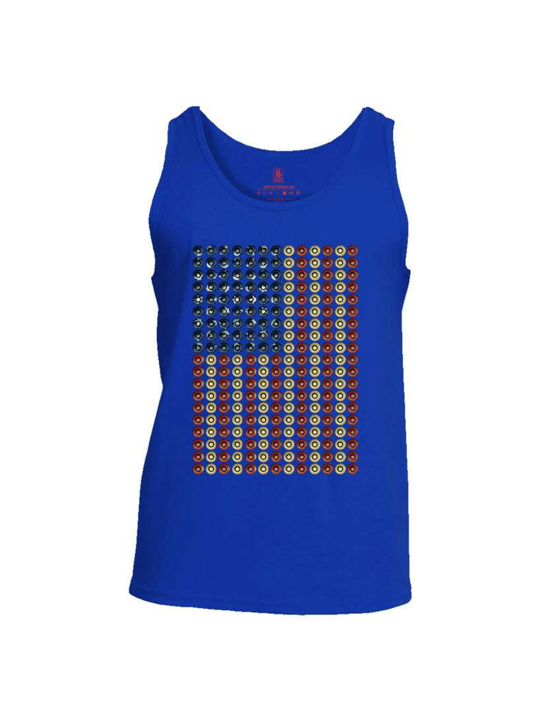 Battleraddle Bullet Casing USA Flag Mens Cotton Tank Top