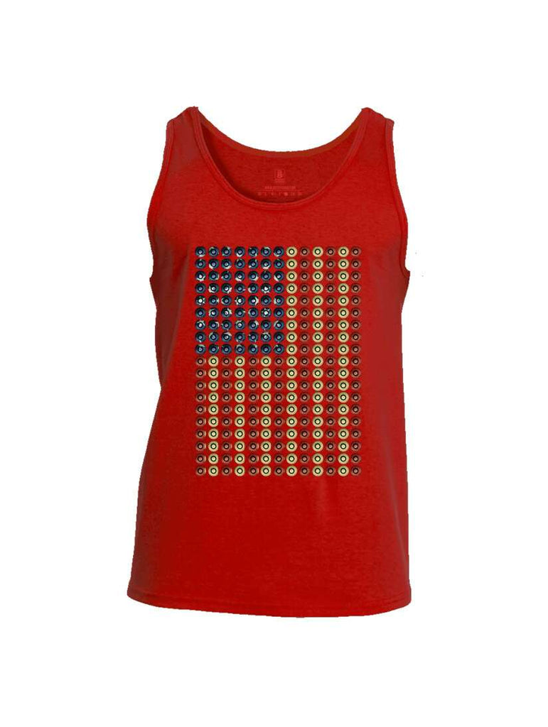 Battleraddle Bullet Casing USA Flag Mens Cotton Tank Top