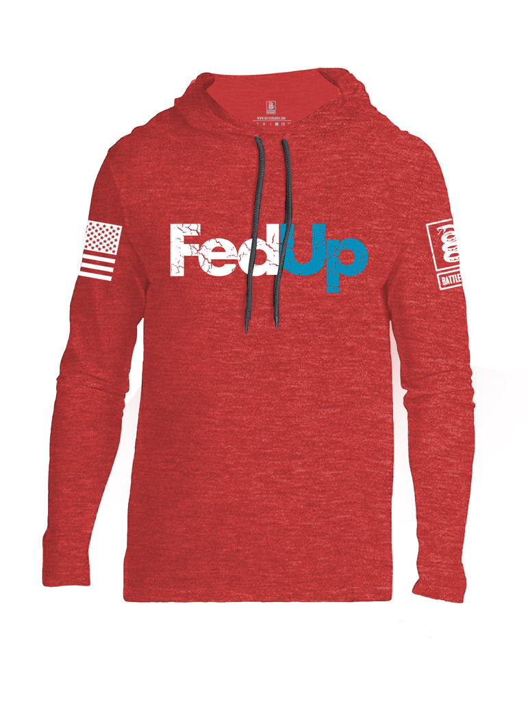 Battleraddle Fed Up Blue {sleeve_color} Sleeves Men Cotton Thin Cotton Lightweight Hoodie