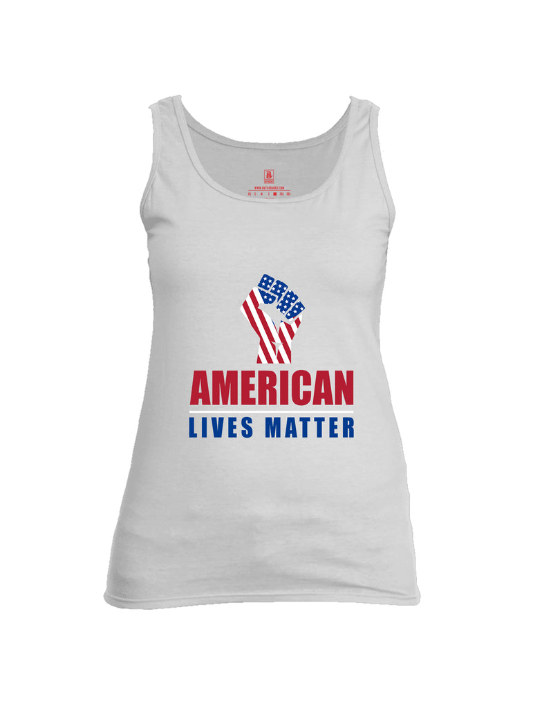 Battleraddle Fist American Lives Matter Women Cotton Cotton Tank Top