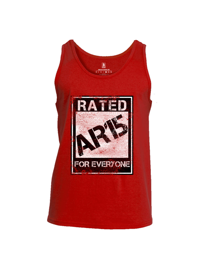 Battleraddle Rated Ar15 For Everyone  Men Cotton Cotton Tank Top