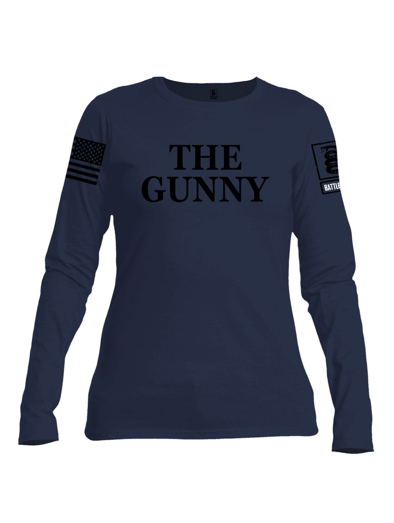 Battleraddle The Gunny {sleeve_color} Sleeves Women Cotton Crew Neck Long Sleeve T Shirt