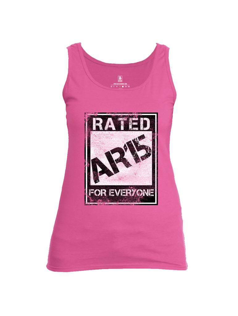 Battleraddle Rated Ar15 For Everyone  Women Cotton Cotton Tank Top