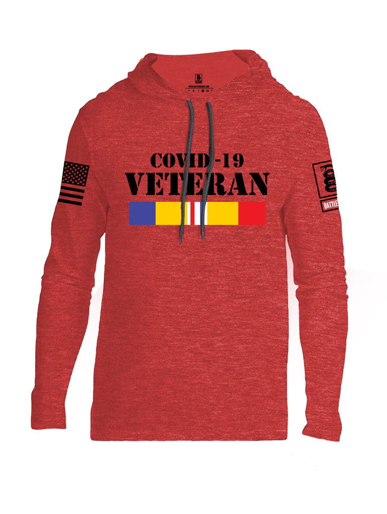 Battleraddle Covid 19 Veteran {sleeve_color} Sleeves Men Cotton Thin Cotton Lightweight Hoodie