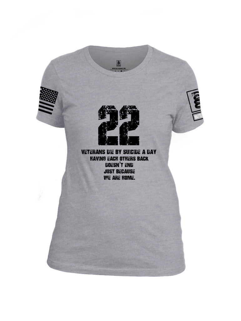 Battleraddle 22 A Day Black {sleeve_color} Sleeves Women Cotton Crew Neck T-Shirt