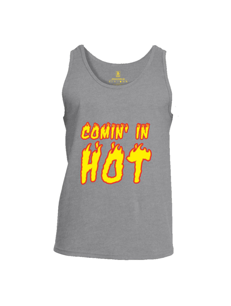 Battleraddle Comin In Hot Yellow Sleeves Men Cotton Cotton Tank Top