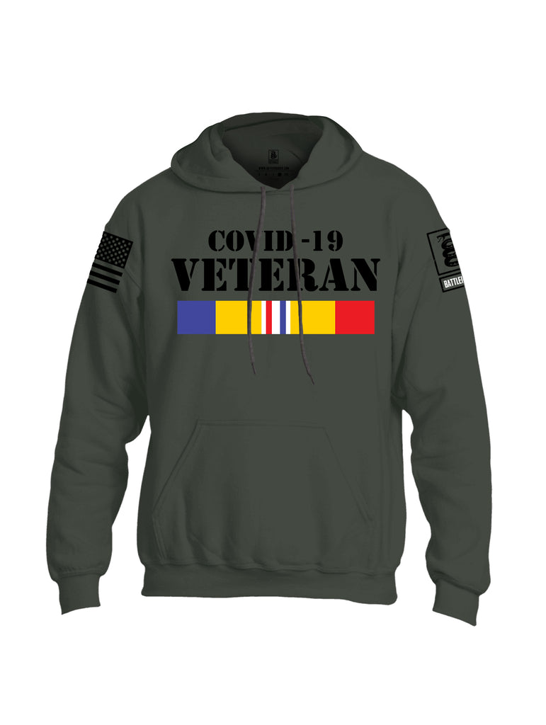 Battleraddle Covid 19 Veteran {sleeve_color} Sleeves Uni Cotton Blended Hoodie With Pockets