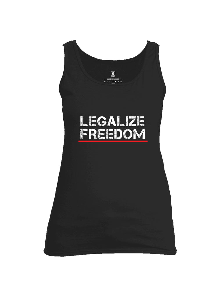 Battleraddle Legalize Freedom Women Cotton Cotton Tank Top
