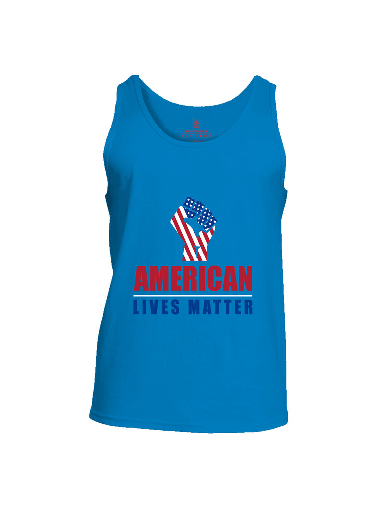 Battleraddle Fist American Lives Matter Men Cotton Cotton Tank Top